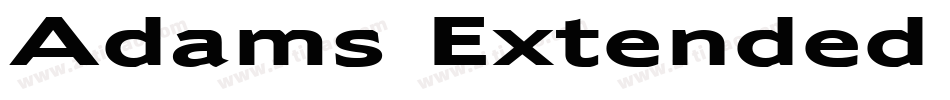 Adams Extended Bold Italic字体转换